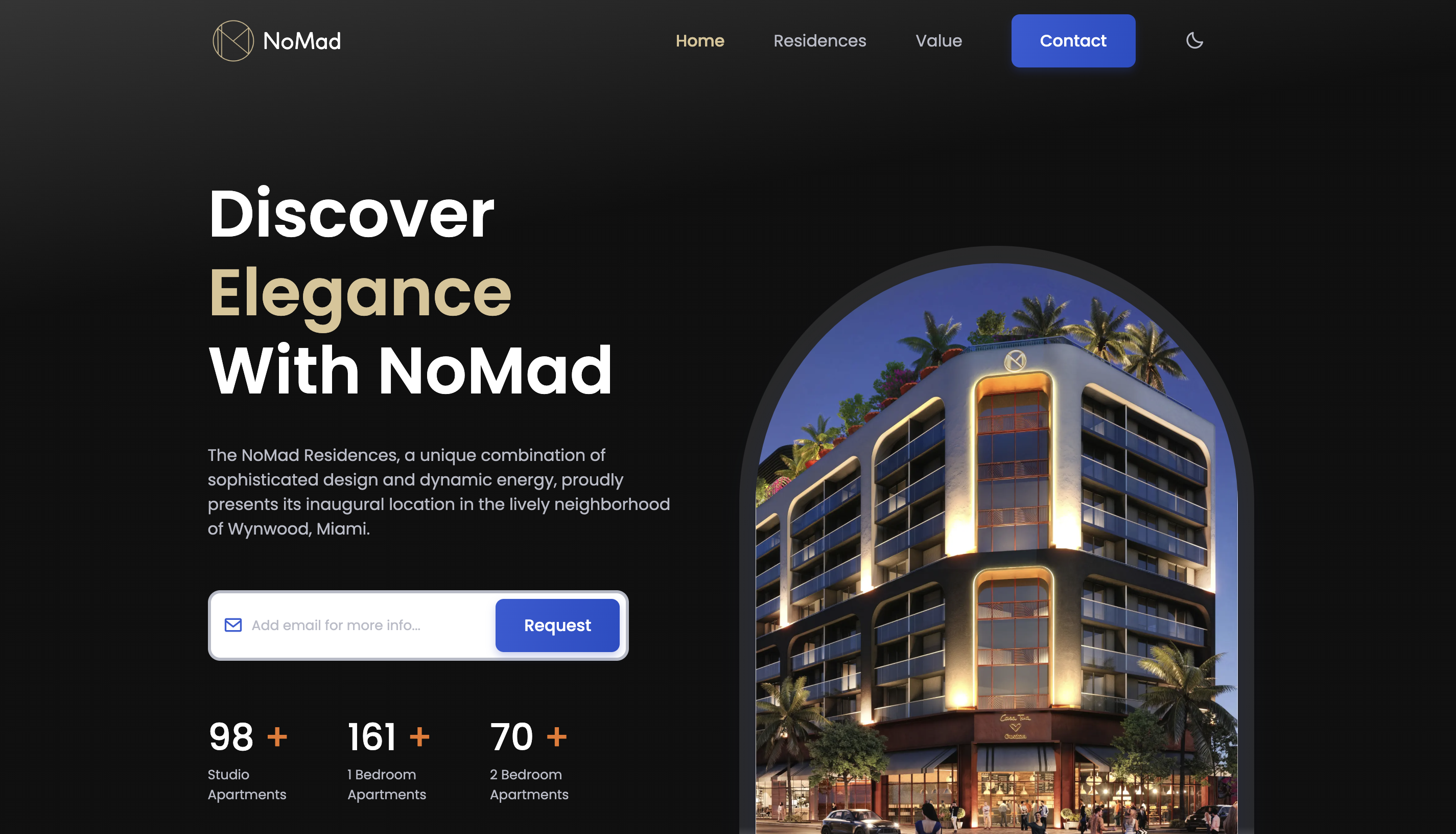 Logo for NoMad Residences in Miami